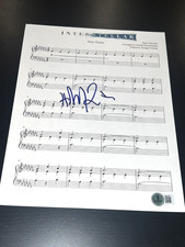 HANS ZIMMER SIGNED AUTOGRAPH SHEET MUSIC INTERSTELLAR BECKETT BAS COA AUTO D