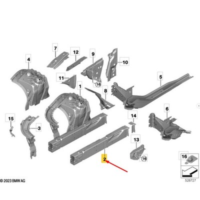 BMW 5er G60 Motorhalterung links 41007359395 NEU ORIGINAL