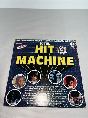 K-TEL Hit Machine (1976 Vintage 12'' Vinyl Record) 1970's Rock, Disco, Pop