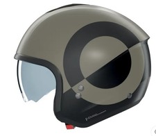 NOLAN N20-2 VICEVERSA 343 Pietra / Nero Casco Jet Scooter-Moto
