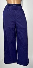 SKIMS COTTON FLEECE DOUBLE WAISTBAND EXPOSED BOXER PANT "CONCORD" SMALL NWT