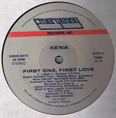 Xena First One, First Love STILL SEALED Vinyl Single 12inch NEW OVP Emergen