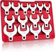 14-piece Extra-large Crowfoot Wrench Set 12-inch Square Drive Large Size 14-piece Extra-large Crowfoot Wrench Set 12-inch Square Drive Large Size