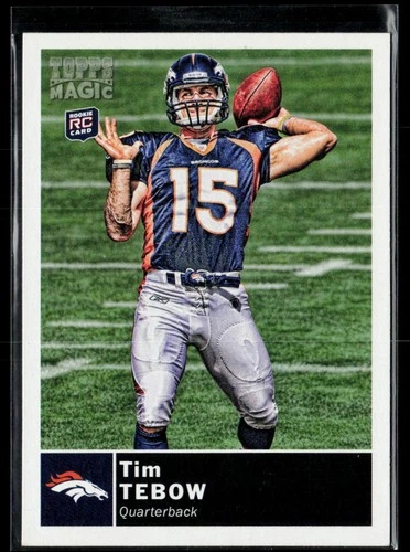 2010 Topps Magic Mini #25 Tim Tebow Rookie Denver Broncos