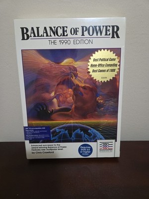 Vtg Brand New Sealed Balance of Power The 1990 Edition Mindscape IBM PC 5.25'' 
