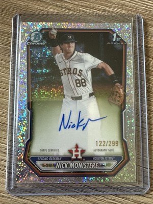 2026 Bowman Chrome 1st Nick Monistere Auto /299 - Houston Astros