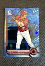 2022 Bowman Chrome Draft Sapphire Refractor SAL STEWART 1st #BDC122 Reds RC