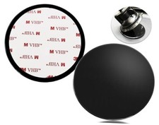 2 Pcs Adhesive Dashboard Mat Mounting Disc,3.15" Universal Suction 80mm Black