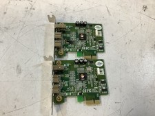  Lot of 2 SIIG F032-00G3X 3-Port FireWire 800 PCIe FireWire Adapter Card "P6A"