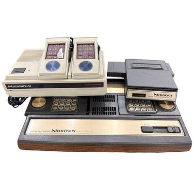 RARE Vintage Mattel Intellivision Console Lot w IntelliVoice 2 Systems - Working