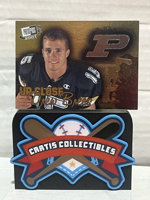 2001 Press Pass SE Drew Brees Up Close Rookie Purdue 