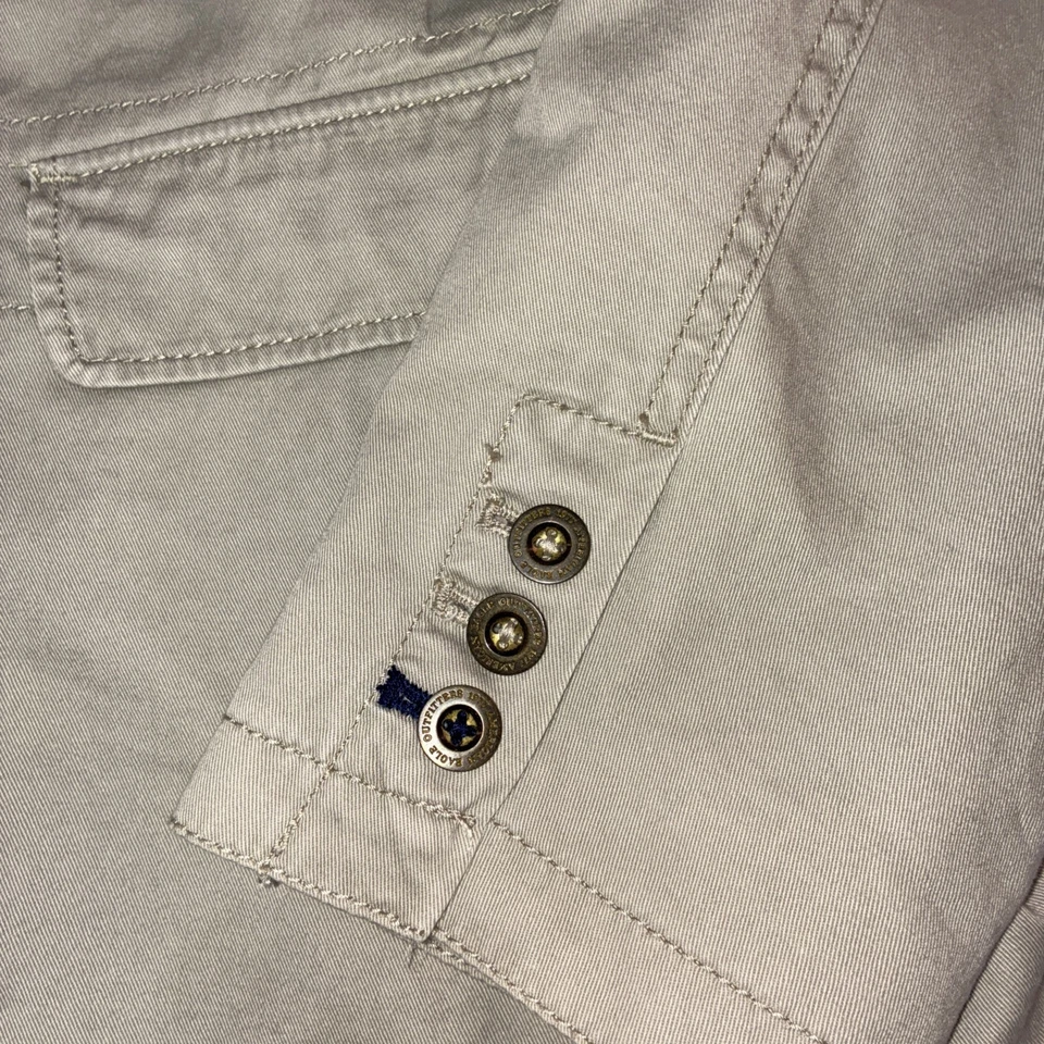 Blazer de algodón American Eagle chaqueta deportiva de diseñador para hombre grande caqui Foto 4 de 4