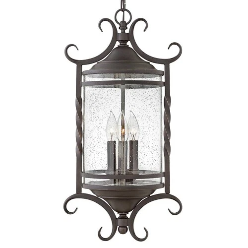 Hinkley Casa 23 1/4" High Olde Black Traditional Outdoor Hanging Light - Picture 3 of 10