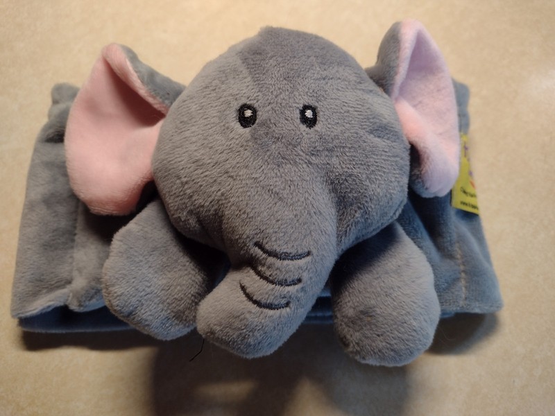 Happi Tummi Colic Gas Relief Babies Infants Heated Belly Wrap Newborns Elephant 