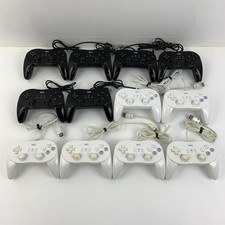Manette Nintendo Wii Classic Pro Lot de 12 RVL-005 (-02) en l'état 2217 UT