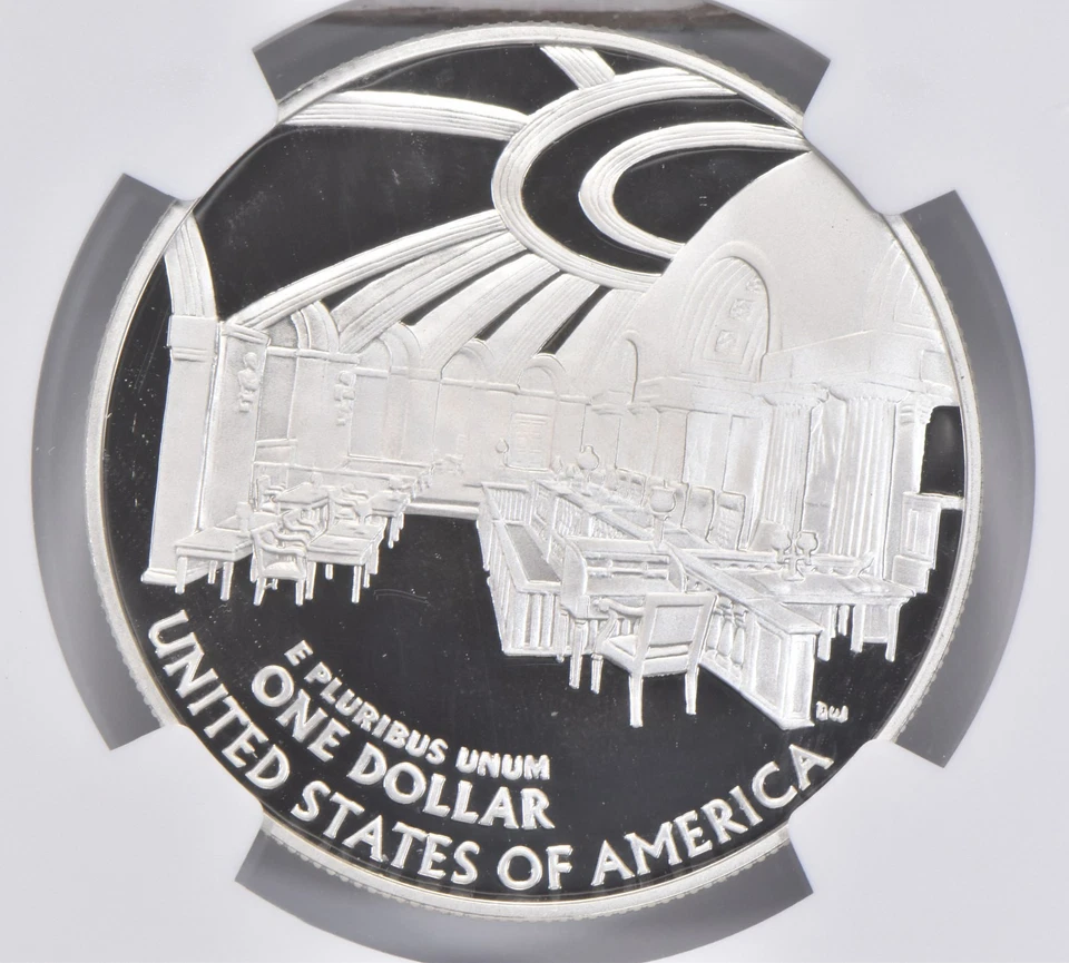 2005-P John Marshall Commemorative Proof Silver Dollar PF70 UCAM NGC *1519 - Image 4 of 4