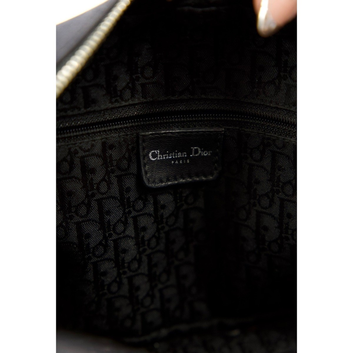 Christian Dior John Galliano Black Hardcore Bowling Top Handle Bag