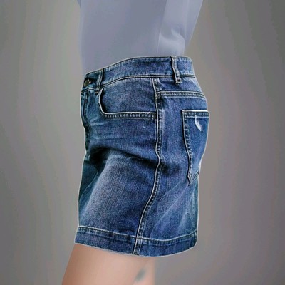 DOLCE GABBANA Woman Mini Skirt Denim Distrassed Stretch 5packets