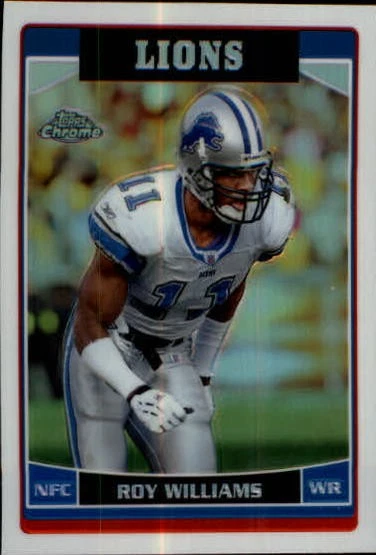 Roy Williams trading card
