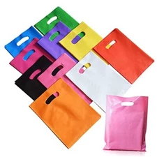 Plastic Party Favor Bags Small Gift Bags, 100 PCS 6" x 8" Multicolor-100PCS