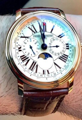 Frederique Constant Classics Business Timer Edelstahl vergoldetFC-270X4P4/5/6