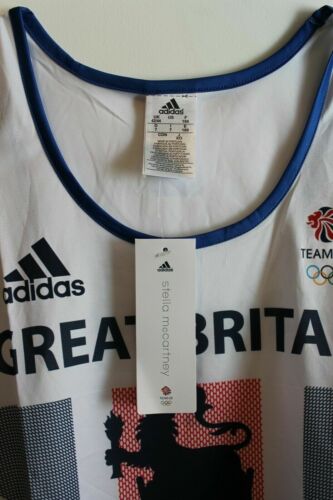 Adidas Response Herren Team GB Olympische Spiele Laufen Singlet Fitnessstudio Trainingsweste - Bild 3 von 4