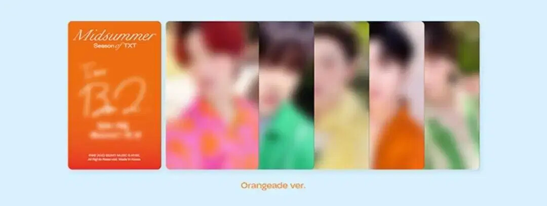 TXT サマパケ　midsummer トレカ　5人セット orangeade tomorrow x together Midsummer Orangeade Edition BumQ Set