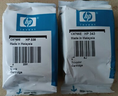 Original HP 338 + HP 343 tintenpatronen C8765EE C8766EE - DE-Kostenloser versand
