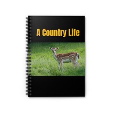 A Country Life - Oh Deer - Spiral Notebook - Ruled Line
