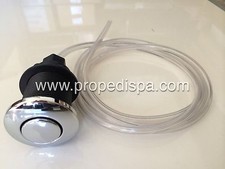 High quality Chrome air push button / switch with hose for pedicure spa chair