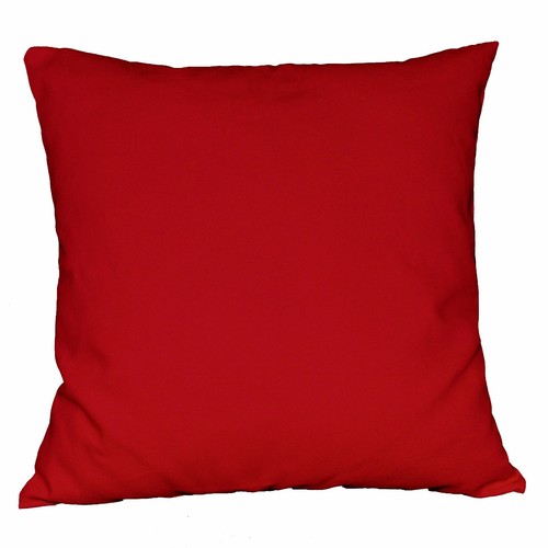LA11a Red High Quality Cotton Canvas Fabric Cushion/Pillow Cover Custom