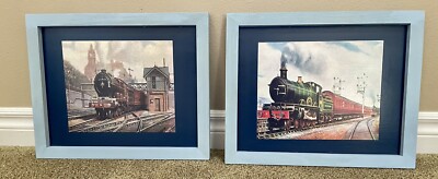 Two Piece Wall Decor Train Pictures Kids' Room