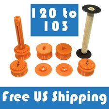 103 to 120 Roll Film Spool Adapter Set/Kit 7pcs No.4 Bulls-Eye Kodak E03 23 10A
