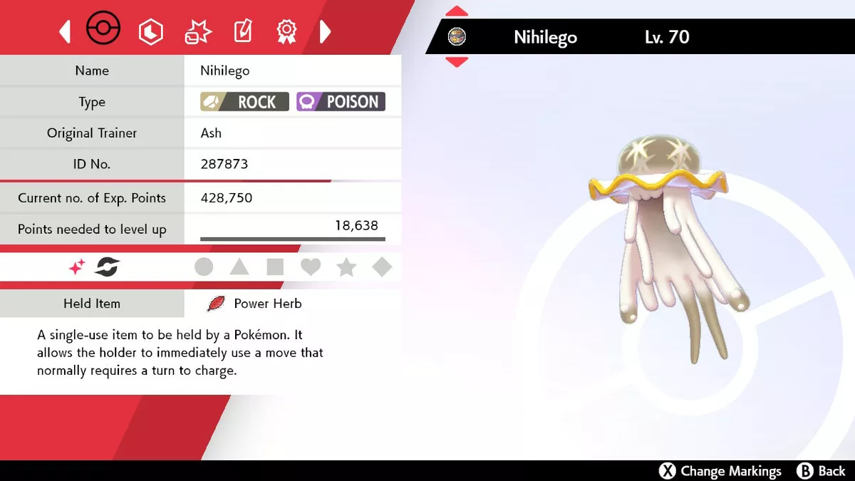 🌟Nihilego Shiny Best Stats Pokemon Sword and Shield Home 🌟