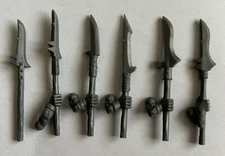 Warhammer Classic Skaven Clanrat Spear Halberd Arms x 6 Oldhammer 1998 New Bits 