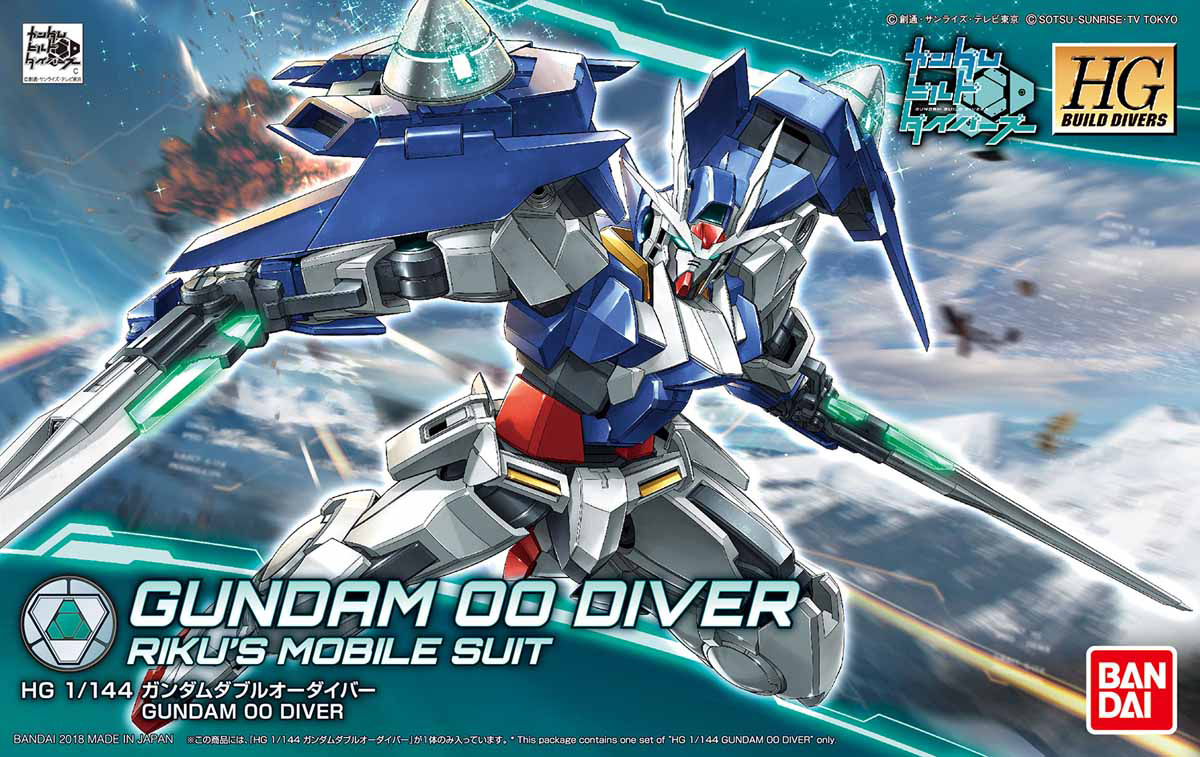 Gundam 00 Diver Build Divers Model Kit Bandia Riku's Mobile Suit 1/144 HGBD