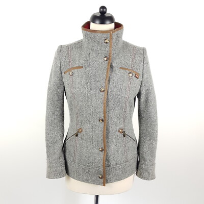 Schneiders Trachtenjacke Michi Damen Gr. 36 Grau Rot Loden Jacke Land Art Blazer
