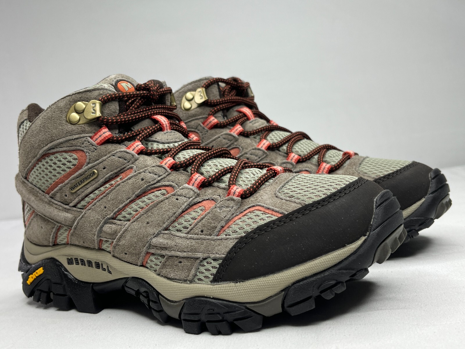 Stivali da trekking Merrell donna Moab 2 J06058 marroni con lacci medi impermeabili taglia 8 5