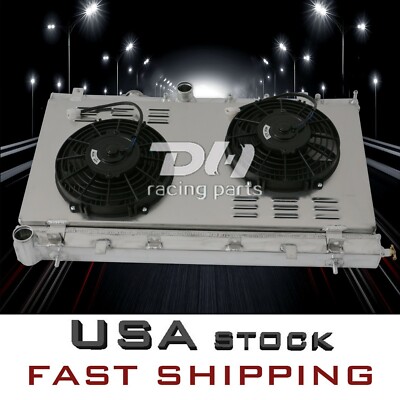 Aluminum Radiator+Shroud Fan for 2005-07 2002 03 Subaru Impreza Wrx STI GDB GDA