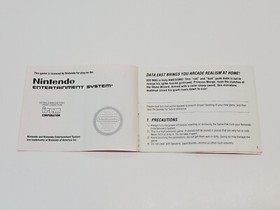 Kid Nikki Radical Ninja Authentic Original NES Nintendo Manual Only *damage