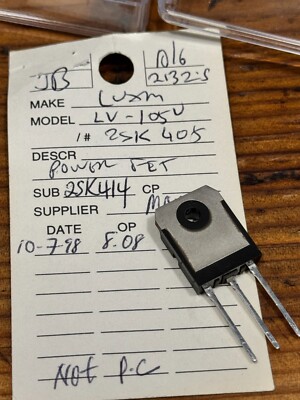 1 x Luxman LV-105u 2SK405 2SK414 Power Fet  *New, NOS*