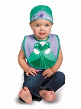 Disguise Baby Girl's Disney The Little Mermaid Ariel Bib and Hat Costume