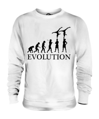 GROUP GYMNASTICS EVOLUTION OF MAN UNISEX SWEATER MENS WOMENS LADIES ACROBATICS