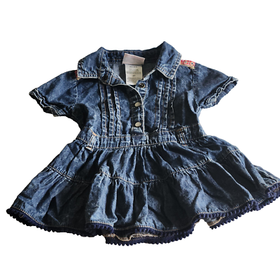 Little Lass Summer Denim Dress Pearl Snap Ruffle Western Size 2T Toddler | eBay Little Lass Summer Denim Dress Pearl Snap Ruffle Western Size 2T Toddler | eBay