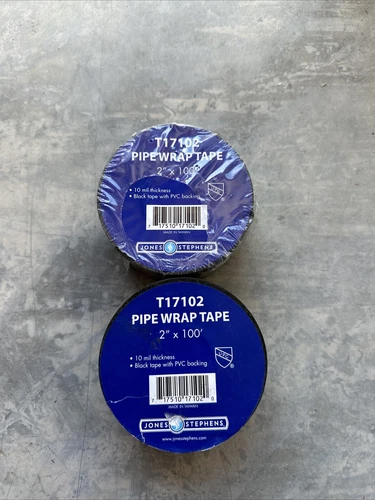 (QTY 2) Jones Stephens Pipe Wrap Tape T17102 2"x100' *FAST SHIPPING* - Picture 1 of 3