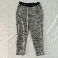 Adidas Joggers Woman Size M Grey Elastic Waist