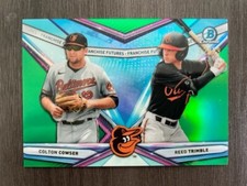 2021 Bowman Chrome Colton Cowser Franchise Futures GREEN Refractor 12/99  his #!