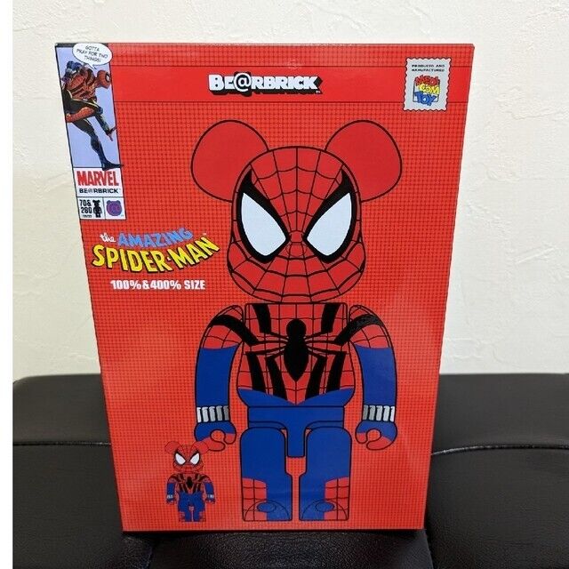 MEDICOM TOY BE@RBRICK SPIDER-MAN spiderman BEN REILLY 400% & 100% set  bearbrick