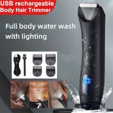 Manscape Groin Hair Trimmer for Men's Electric Ball Trimmer Wet/Dry Body Shaver