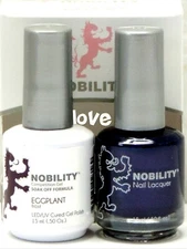 NOBILITY Gel Nail Polish 0.5fl.oz UV/LED Gel Color Duo NBCS038- Eggplant